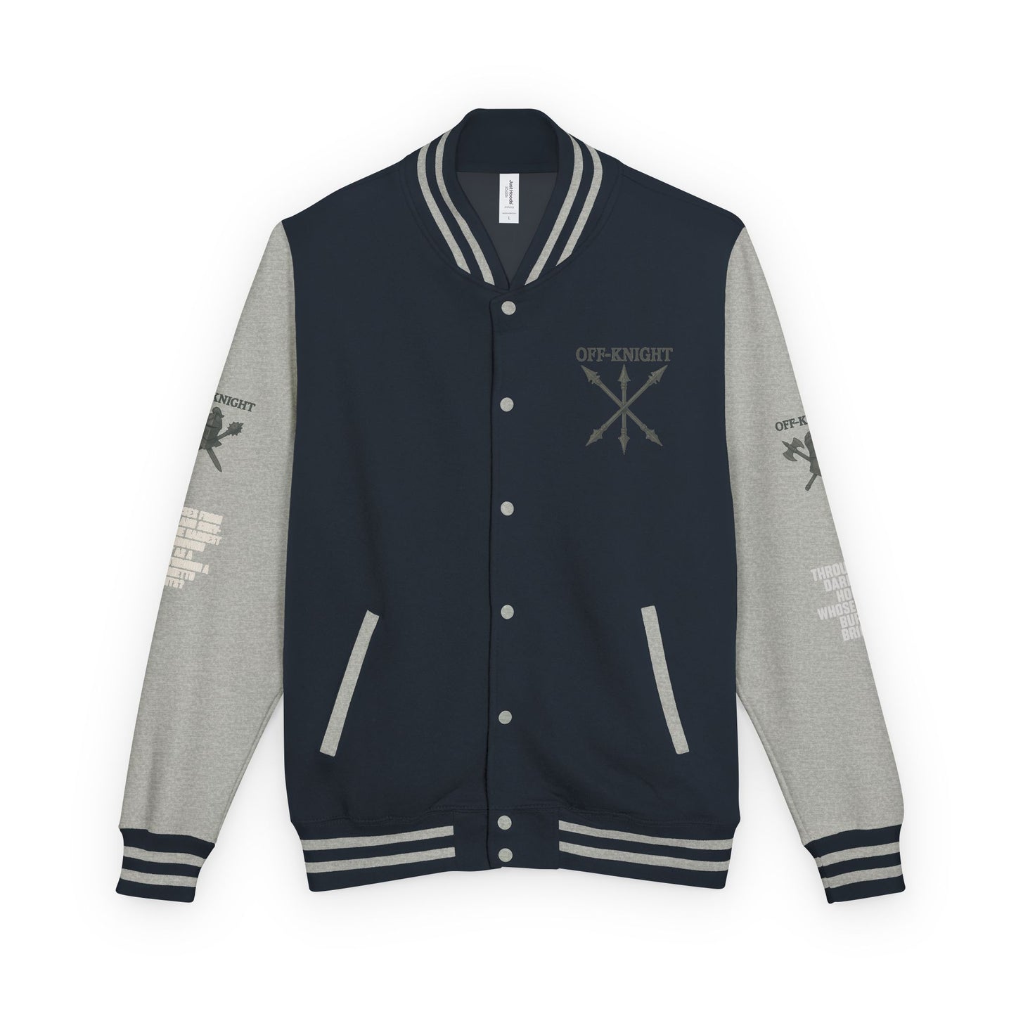 Off Knight Letterman Jacket | Page Unlimited Knights