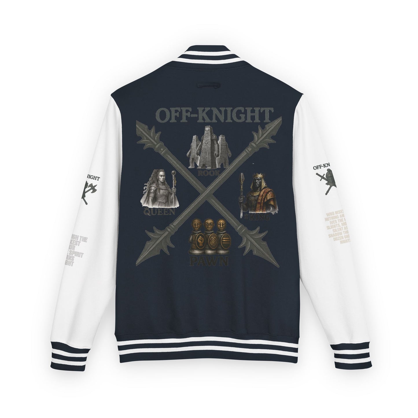 Off Knight Letterman Jacket | Page Unlimited Knights
