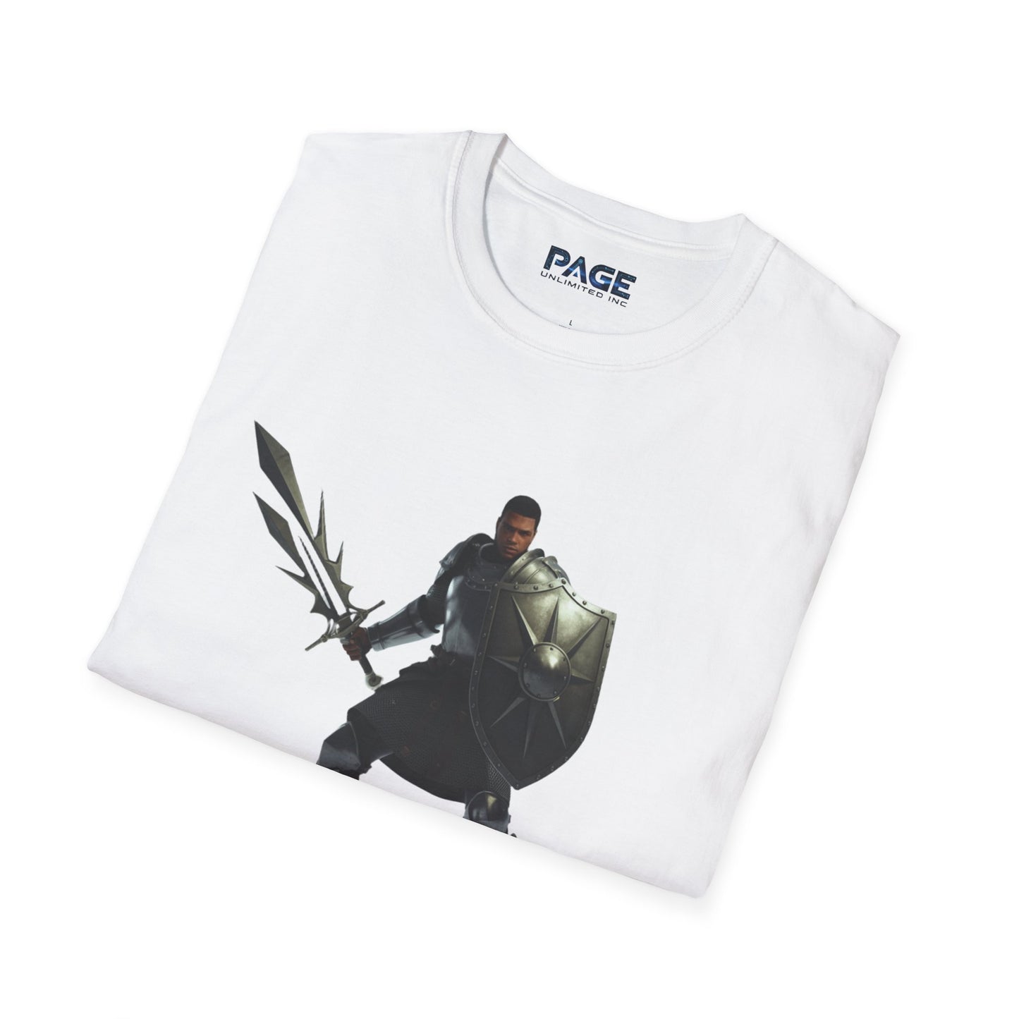 Unisex Page Knights T-Shirt – Ebony Flame Legacy Graphic Tee