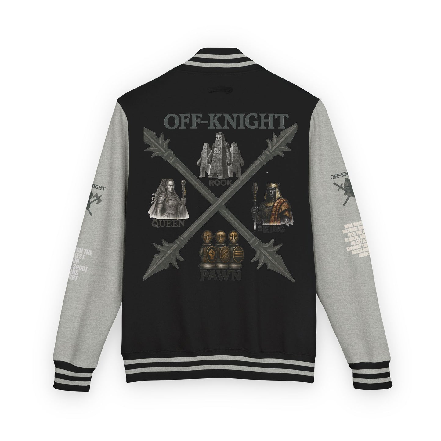 Off Knight Letterman Jacket | Page Unlimited Knights