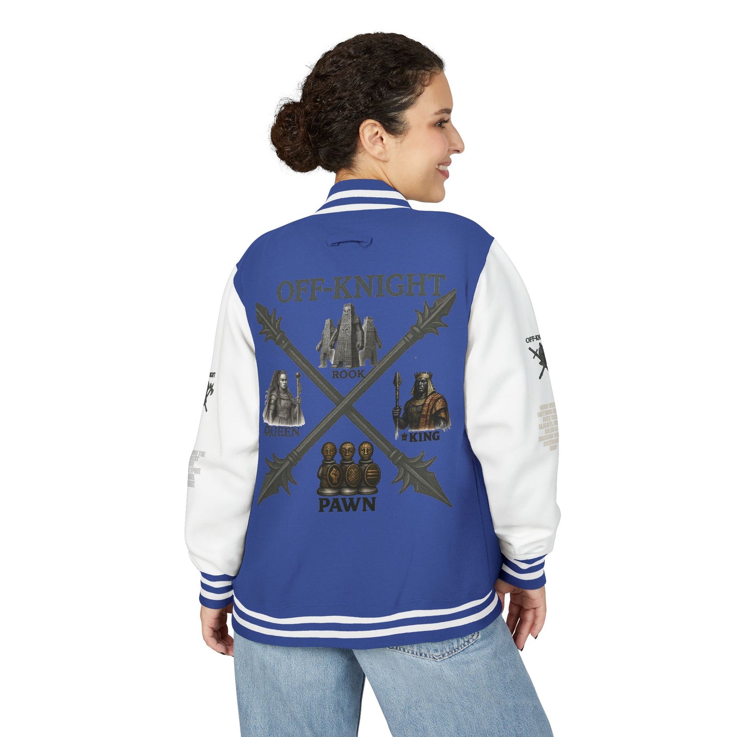 Off Knight Letterman Jacket | Page Unlimited Knights