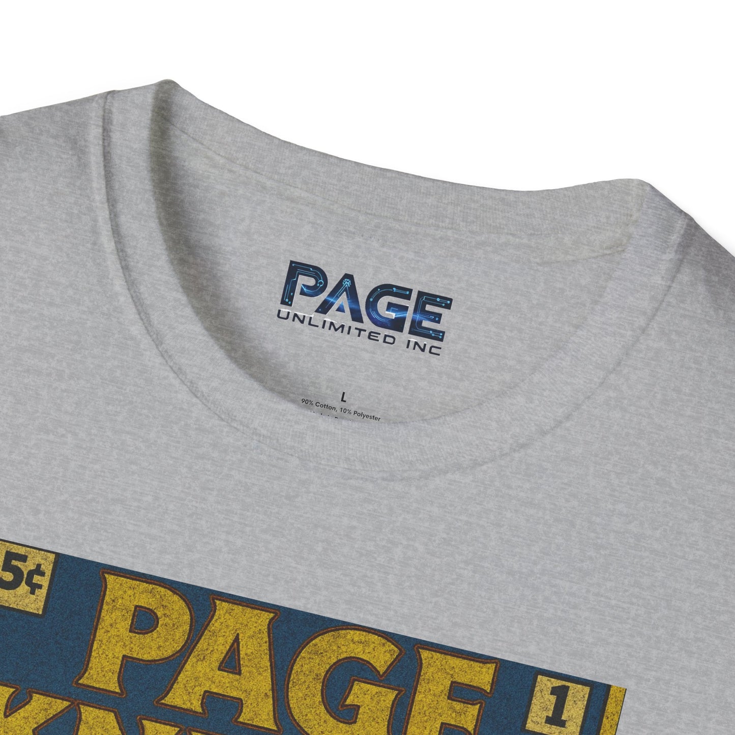 Page Knight Unisex Softstyle T-Shirt Comic Book Art, Graphic Tee