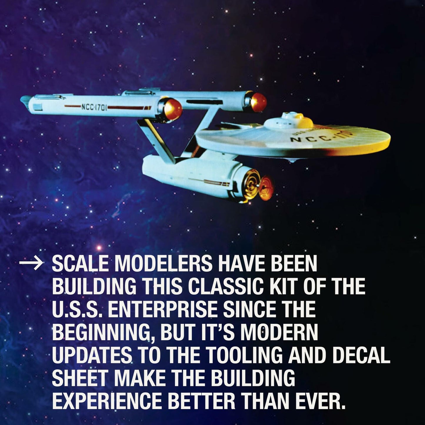 AMT 1296 Star Trek Classic U.S.S. Enterprise 1:650 Model Kit