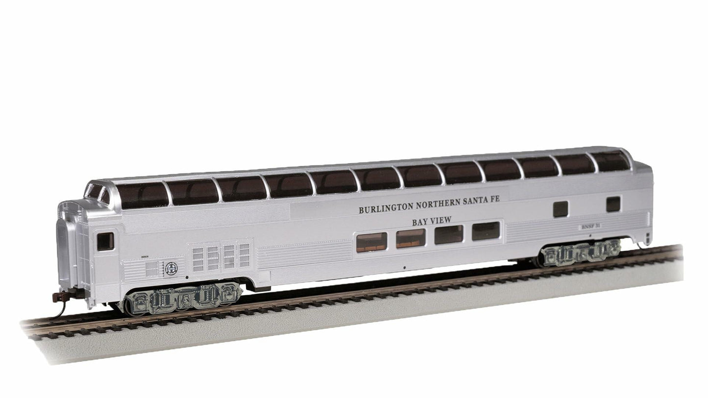 Bachmann Trains - 85' Full Dome - BNSF #31 "Bay View Passenger Car with Lighted Interior - HO Scale