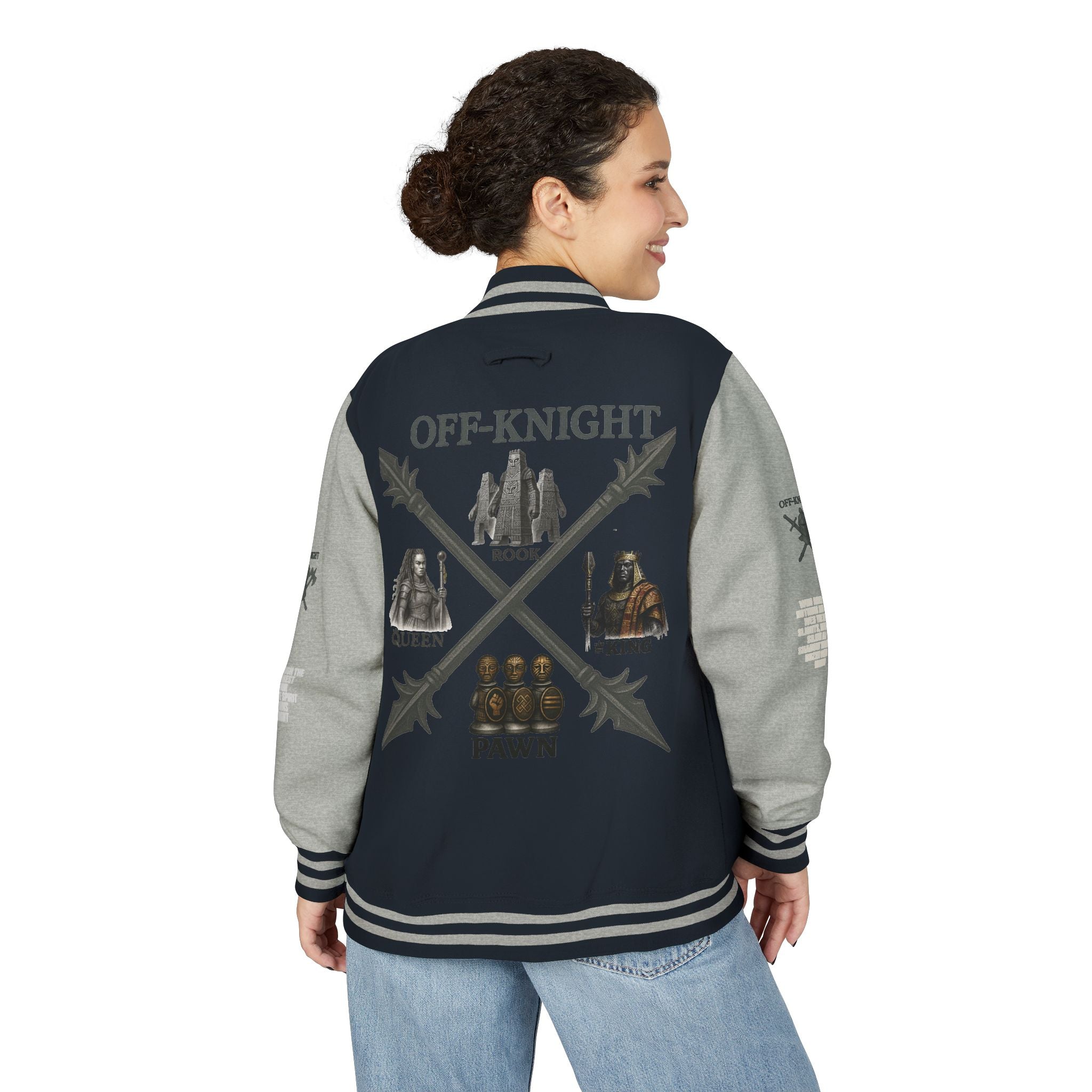 Off Knight Letterman Jacket | Page Unlimited Knights