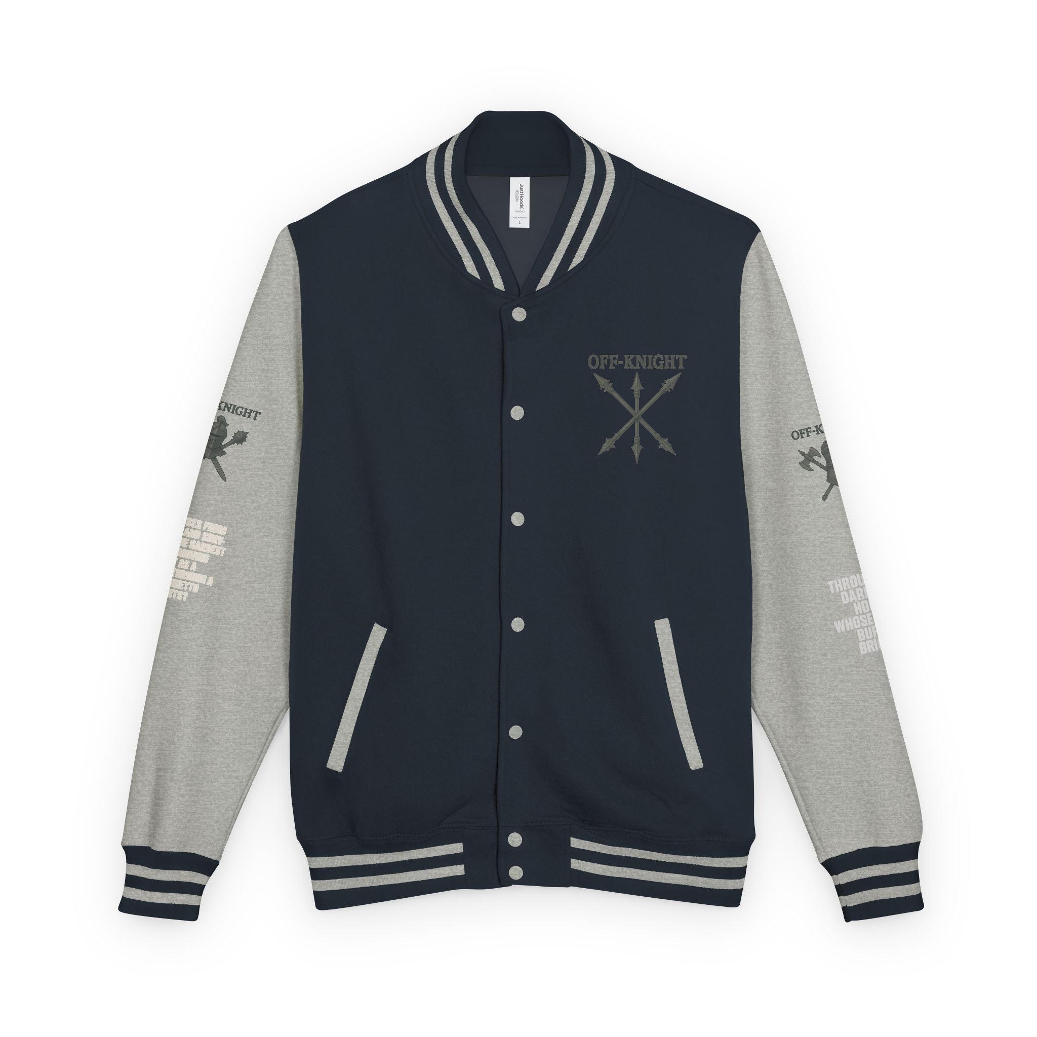 Off Knight Letterman Jacket | Page Unlimited Knights
