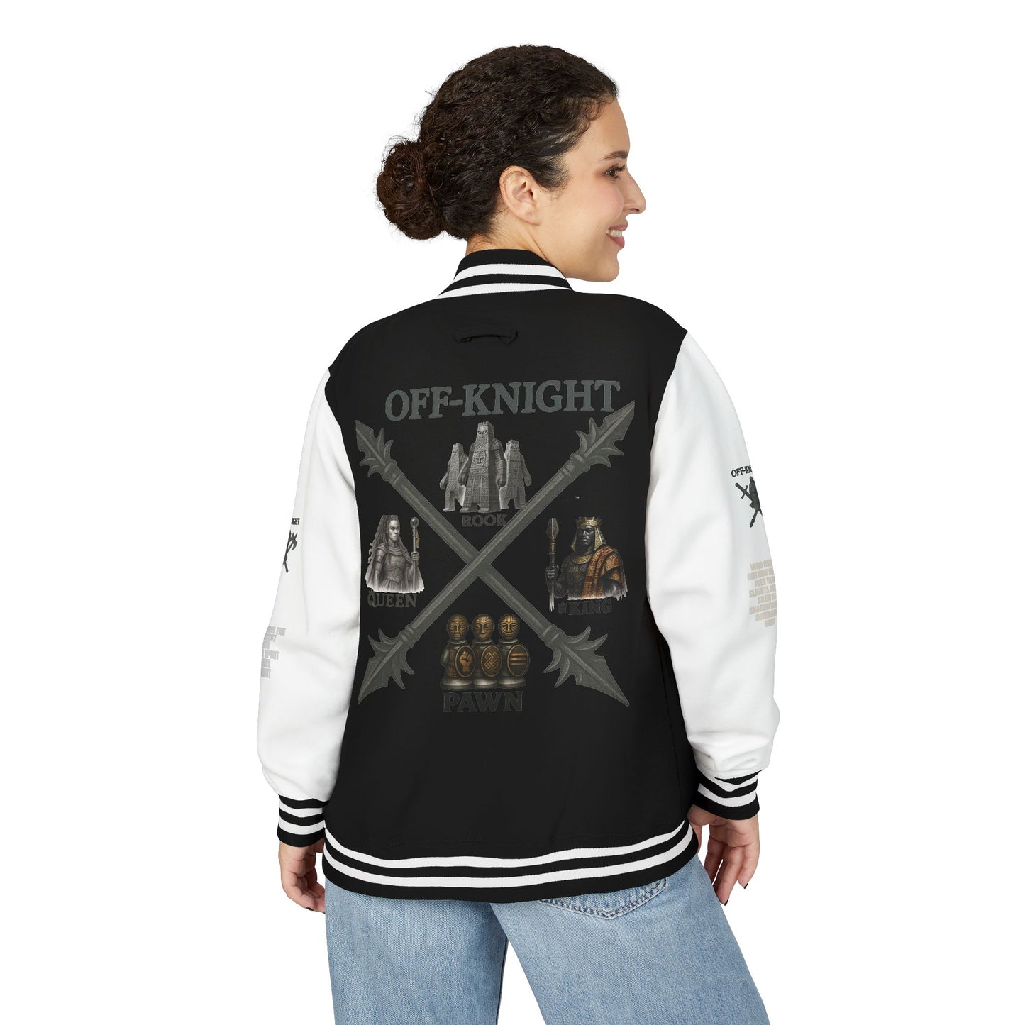 Off Knight Letterman Jacket | Page Unlimited Knights