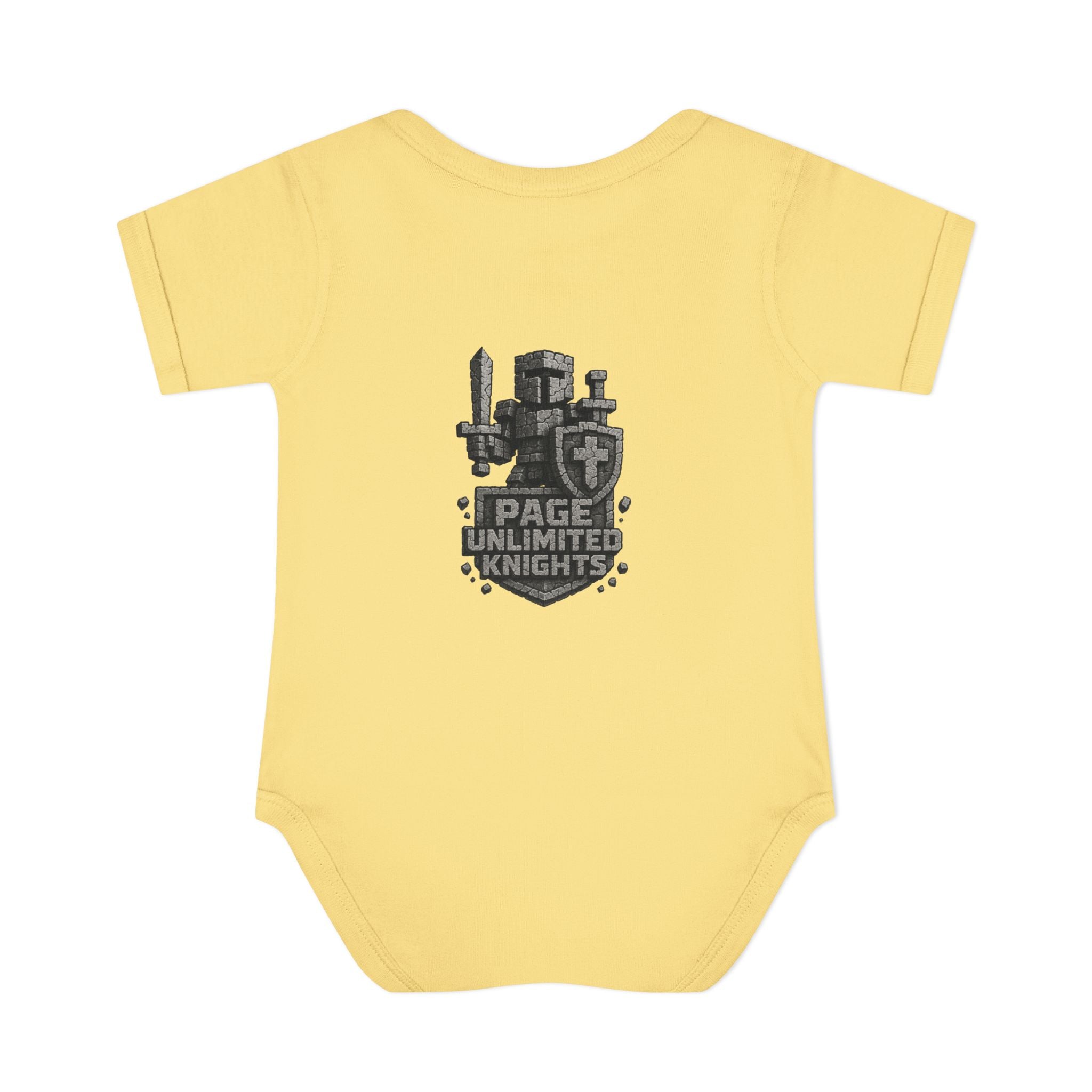 Unlimited Knights baby bodysuit