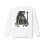 Regal African Queen Sweatshirt — Queen Warrior Graphic Crewneck