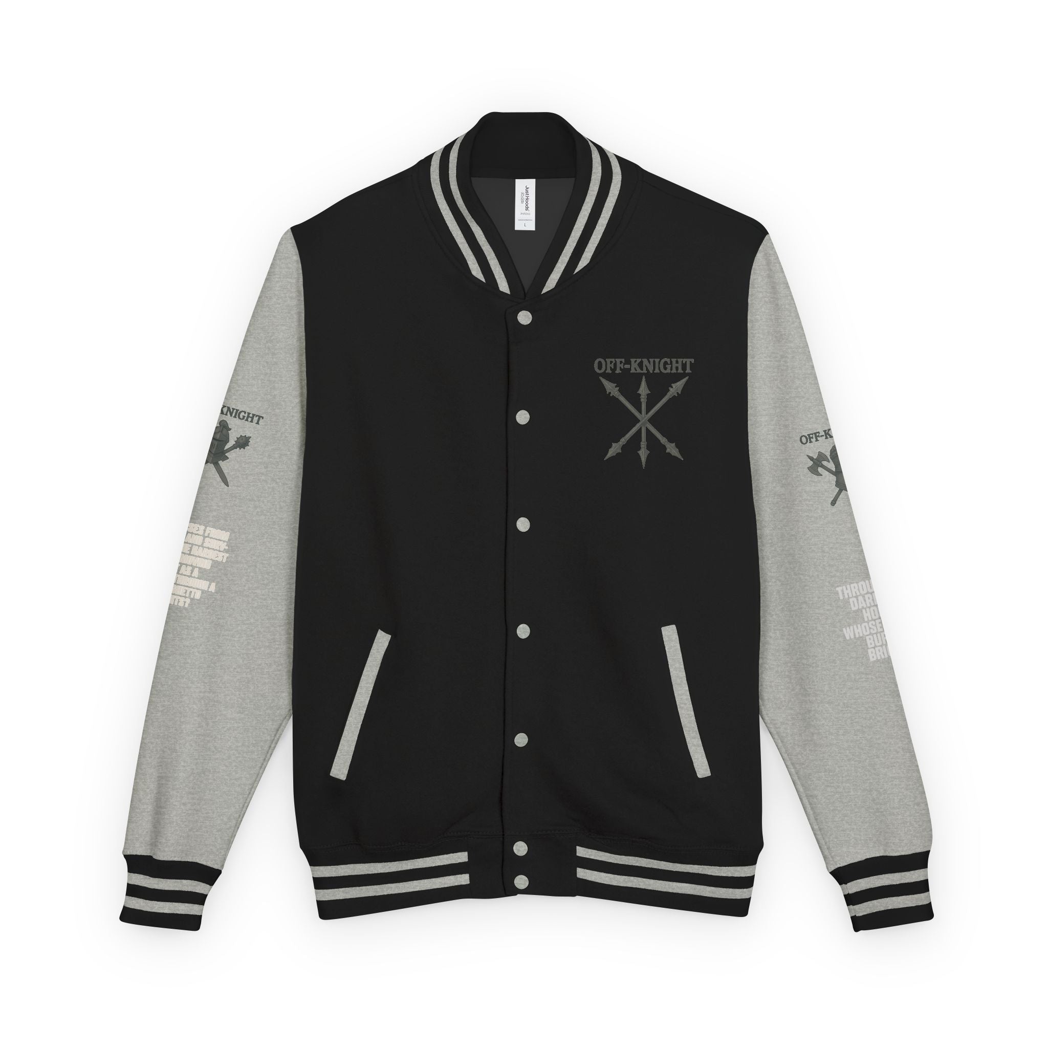 Off Knight Letterman Jacket | Page Unlimited Knights
