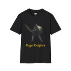 Unisex Page Knights T-Shirt – Ebony Flame Legacy Graphic Tee