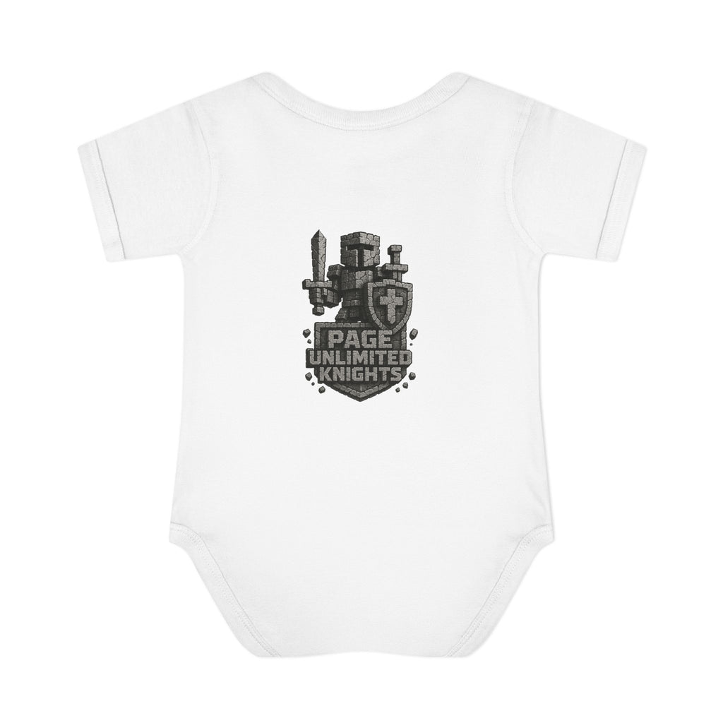 Unlimited Knights baby bodysuit