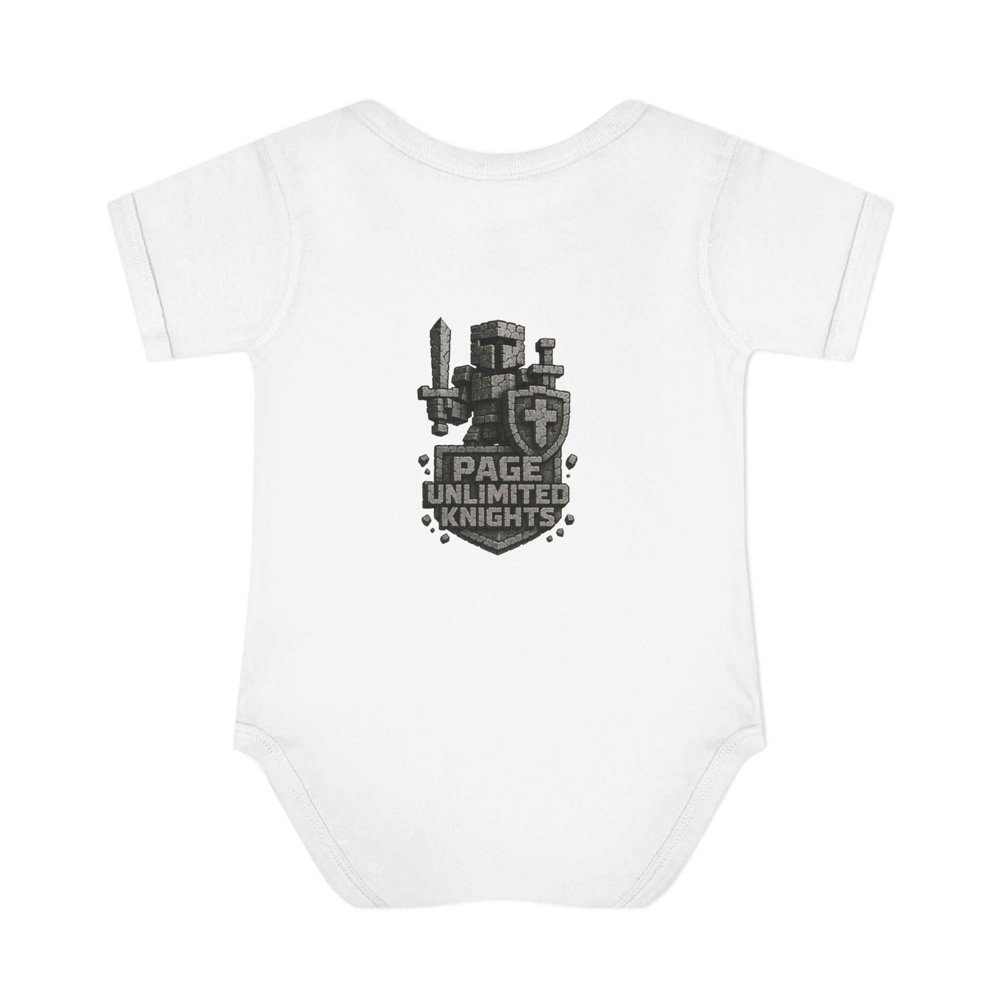 Unlimited Knights baby bodysuit