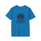 Page Unlimited Knights Castle Shield T-Shirt | Medieval Crest Logo