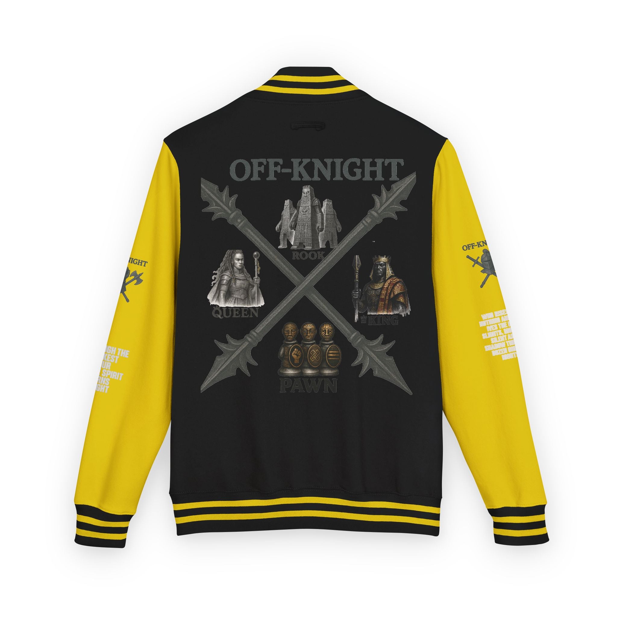 Off Knight Letterman Jacket | Page Unlimited Knights