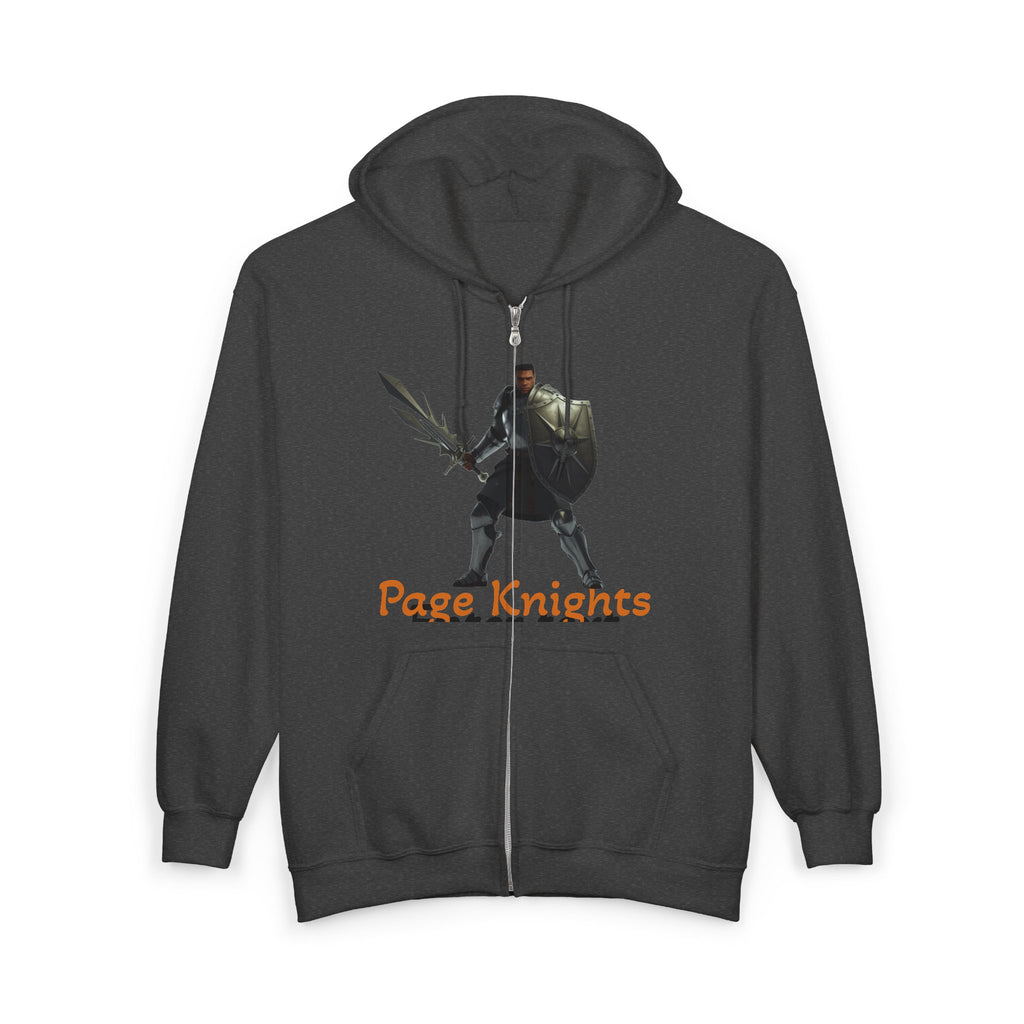 Slayerous Knight Hoodie — Page Unlimited Knights Graphic Zip-Up