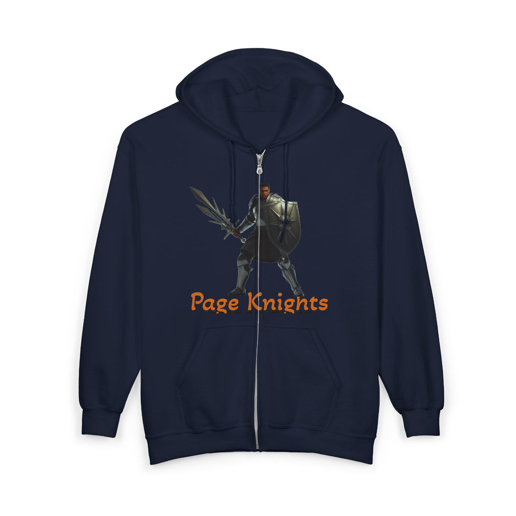 Slayerous Knight Hoodie — Page Unlimited Knights Graphic Zip-Up