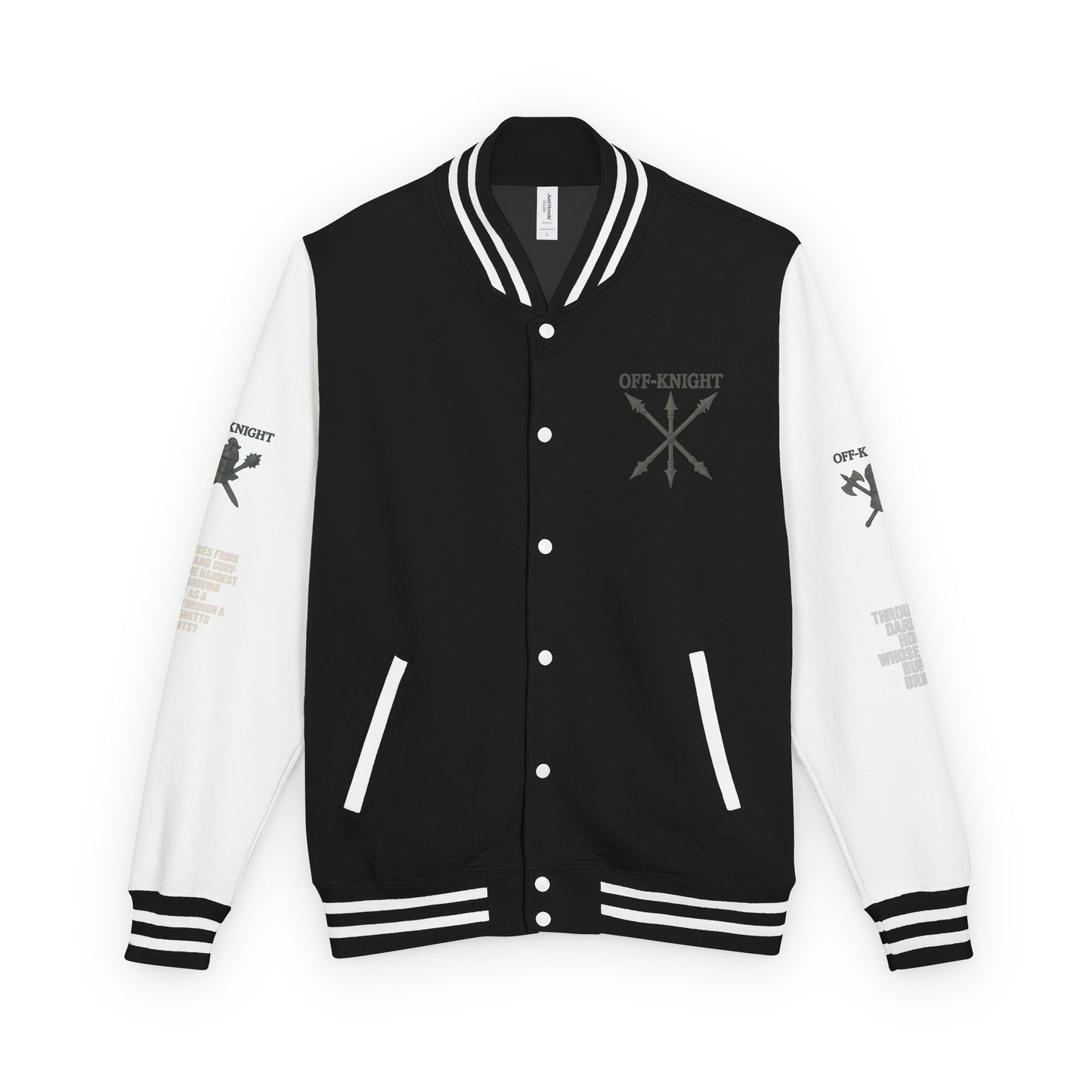 Off Knight Letterman Jacket | Page Unlimited Knights