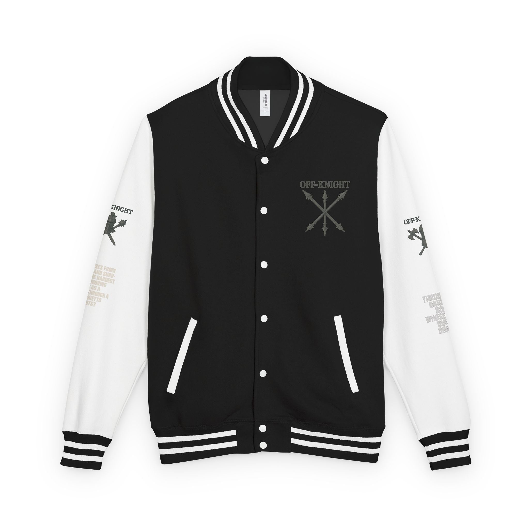 Off Knight Letterman Jacket | Page Unlimited Knights