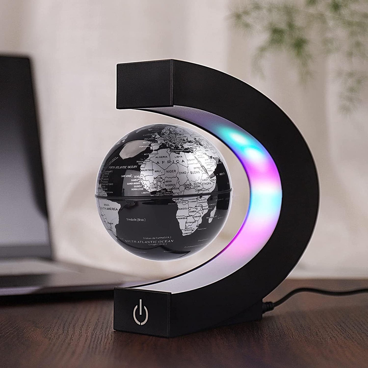 Magnetic Levitating Globe With LED Light