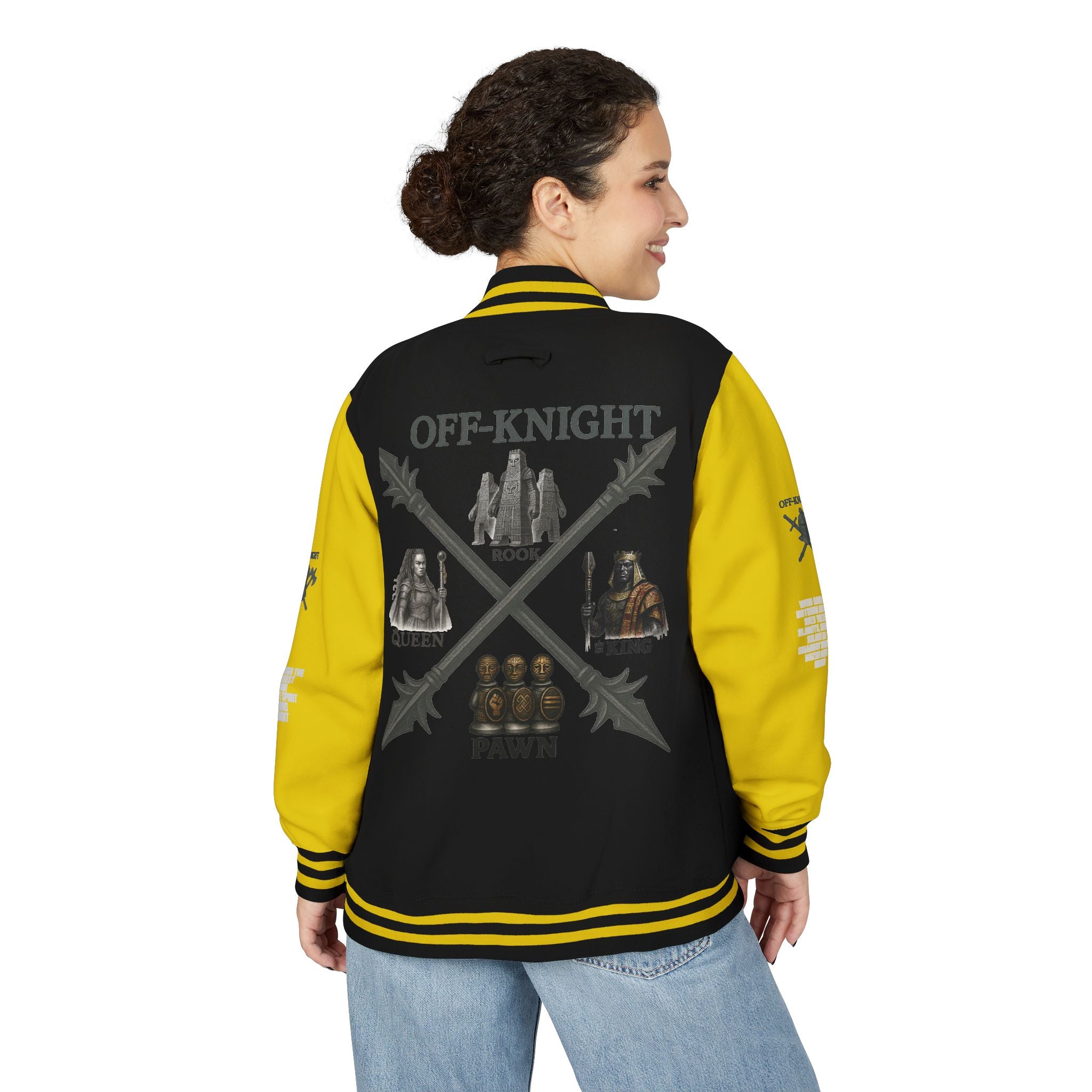 Off Knight Letterman Jacket | Page Unlimited Knights