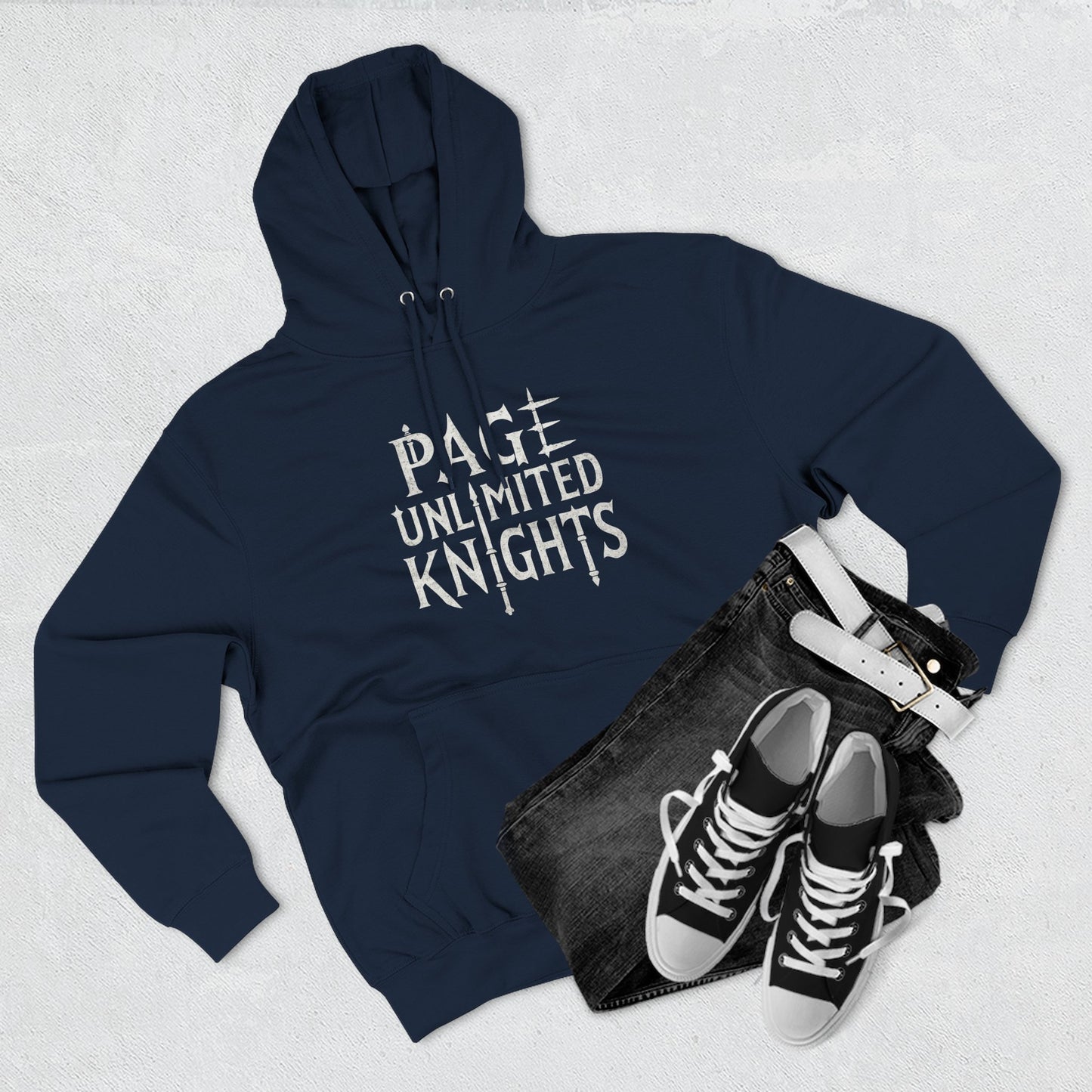 Page Unlimited Knights Medieval Three-Panel Fleece Hoodie