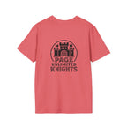Page Unlimited Knights Castle Shield T-Shirt | Medieval Crest Logo