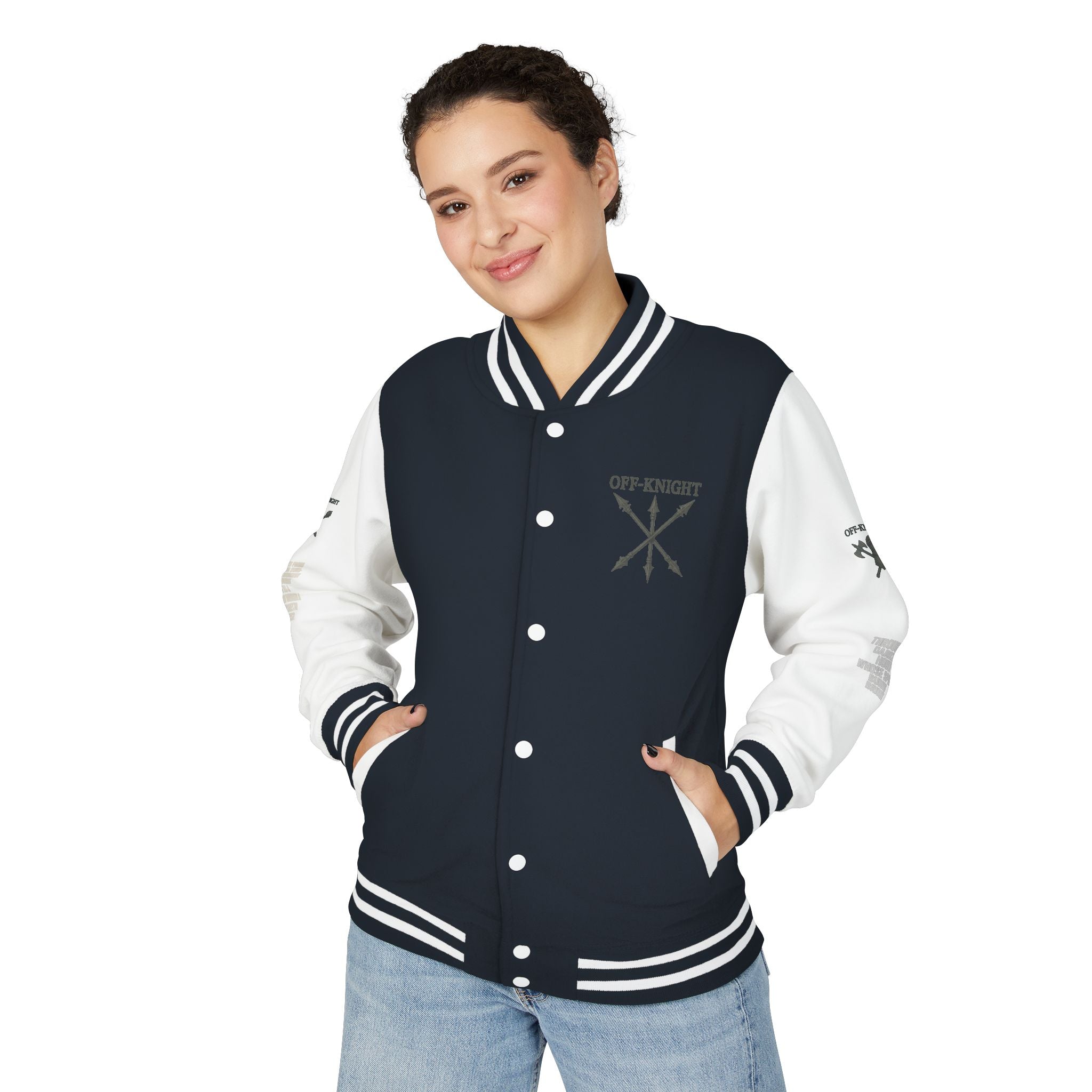 Off Knight Letterman Jacket | Page Unlimited Knights