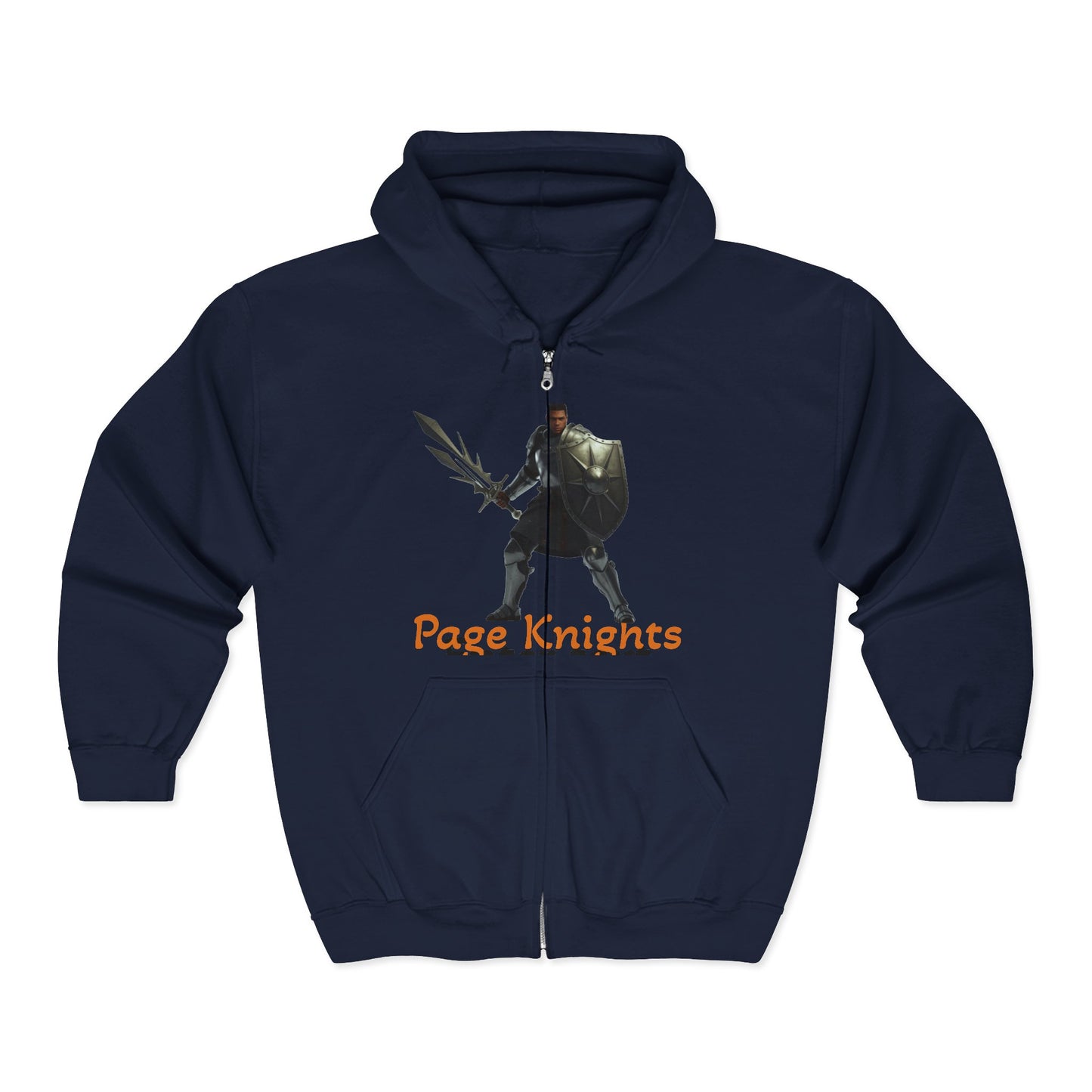 Slayerous Knight Hoodie — Page Unlimited Knights Graphic Zip-Up
