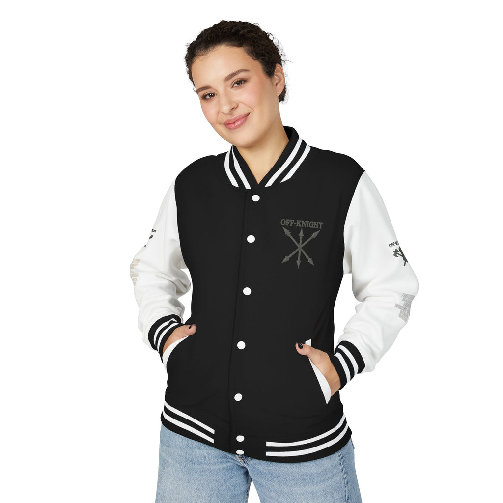 Off Knight Letterman Jacket | Page Unlimited Knights