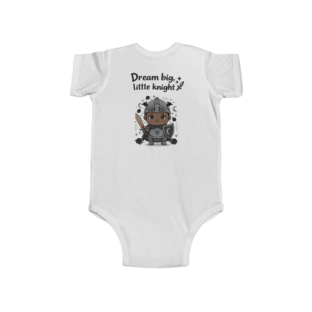Little Knight illustration Infant Bodysuit | Page Unlimited Knights