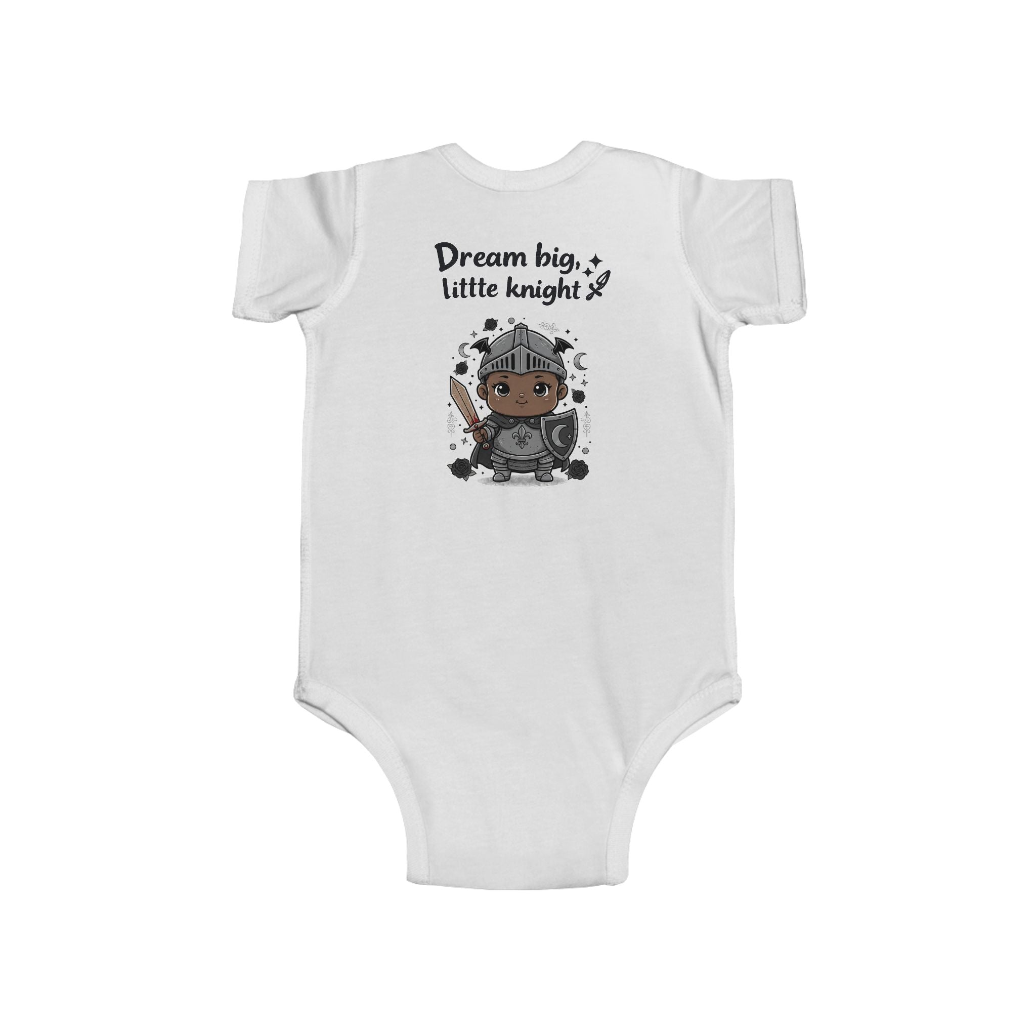 Little Knight illustration Infant Bodysuit | Page Unlimited Knights