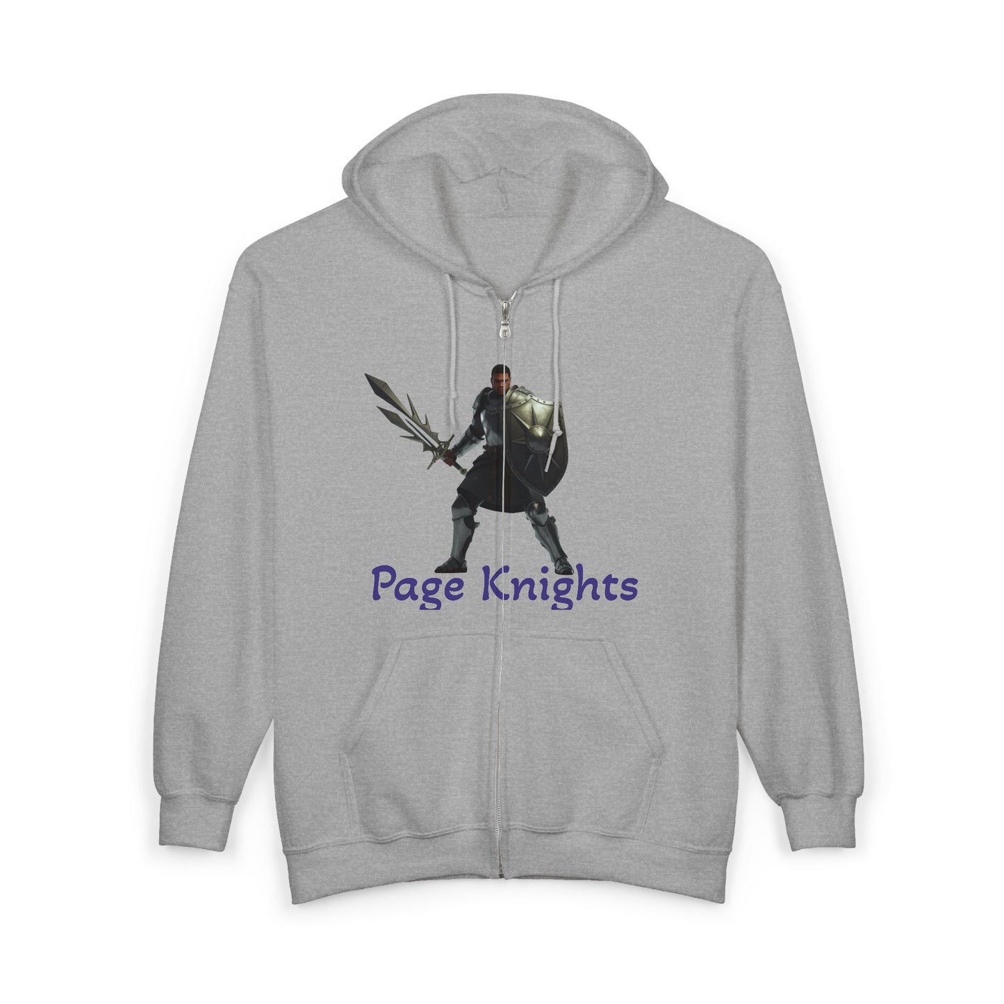 Slayerous Knight Hoodie — Page Unlimited Knights Graphic Zip-Up