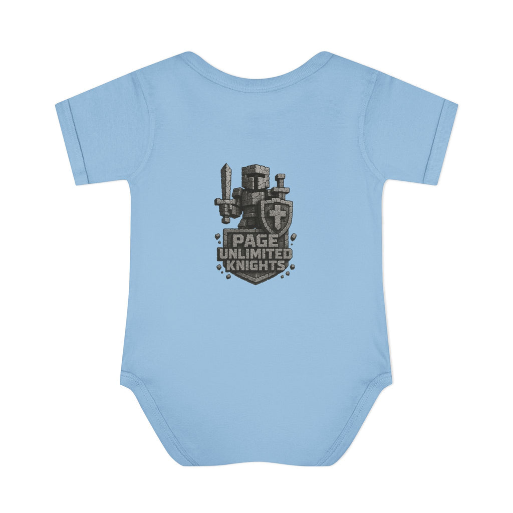 Unlimited Knights baby bodysuit