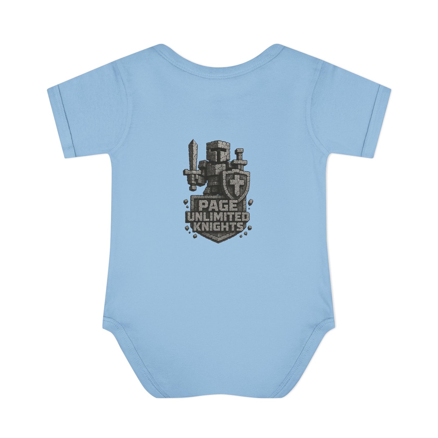 Unlimited Knights baby bodysuit