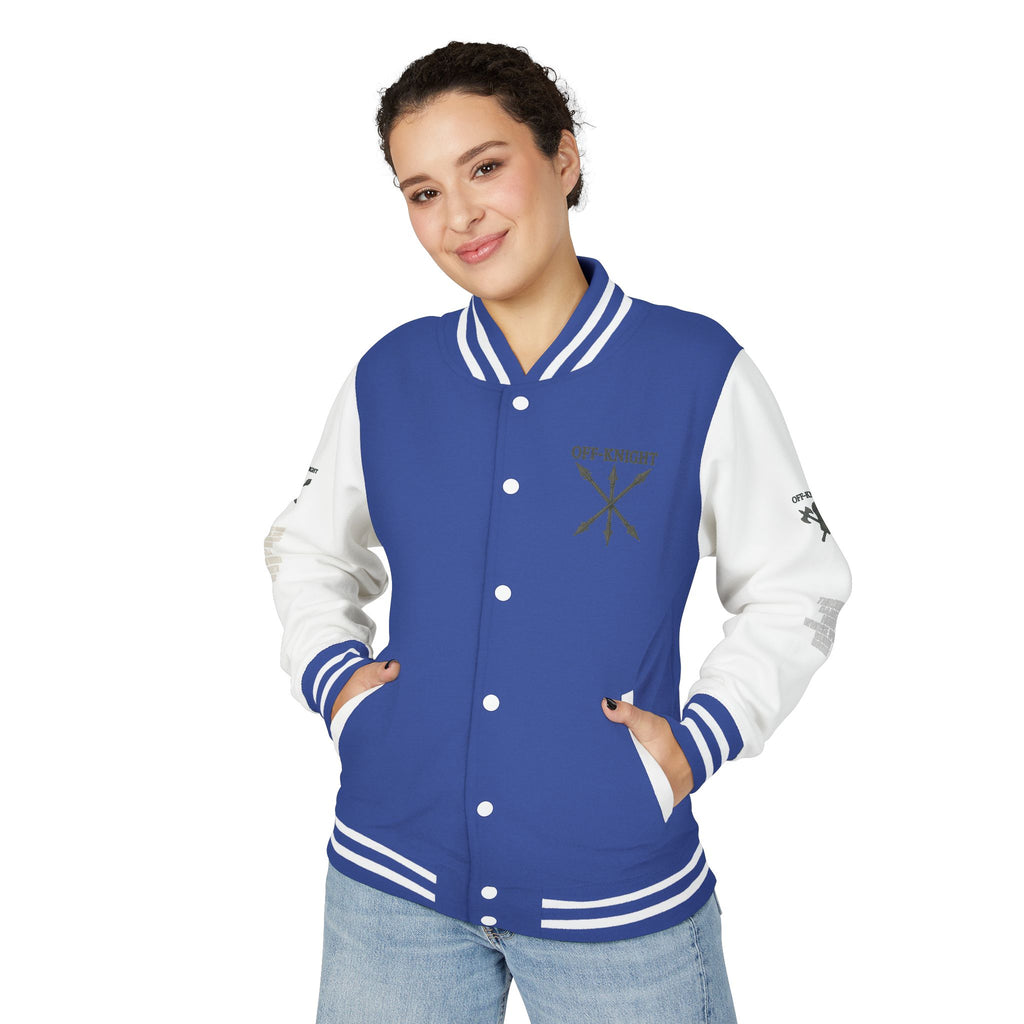 Off Knight Letterman Jacket | Page Unlimited Knights