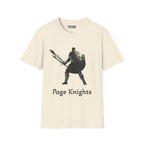Unisex Page Knights T-Shirt – Ebony Flame Legacy Graphic Tee