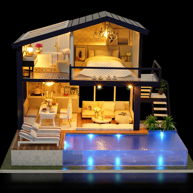 Wooden Miniature Doll House