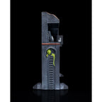 Diorama décoratif imprimé en 3D représentant la base d'OVNI de la Zone 51 (modèle PLA).