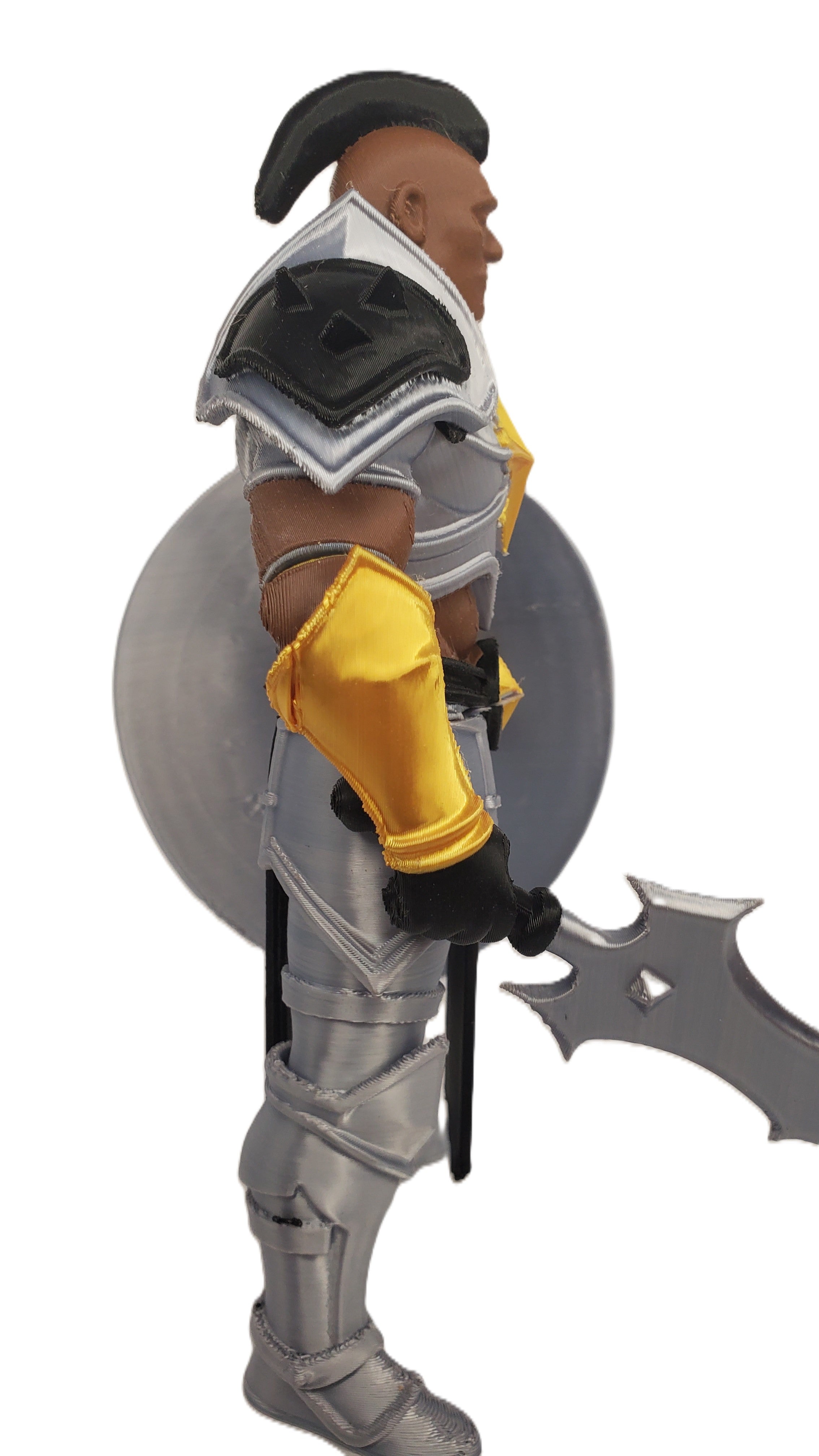 Brutus Knight 7in Fantasy Warrior 3D Printed Figure Page Unlimited Knights