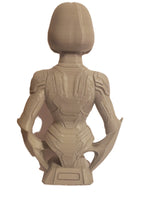 Buste de Cortana Halo imprimé en 3D (fan art) | Figurine personnalisée de 18 cm en PLA non peinte