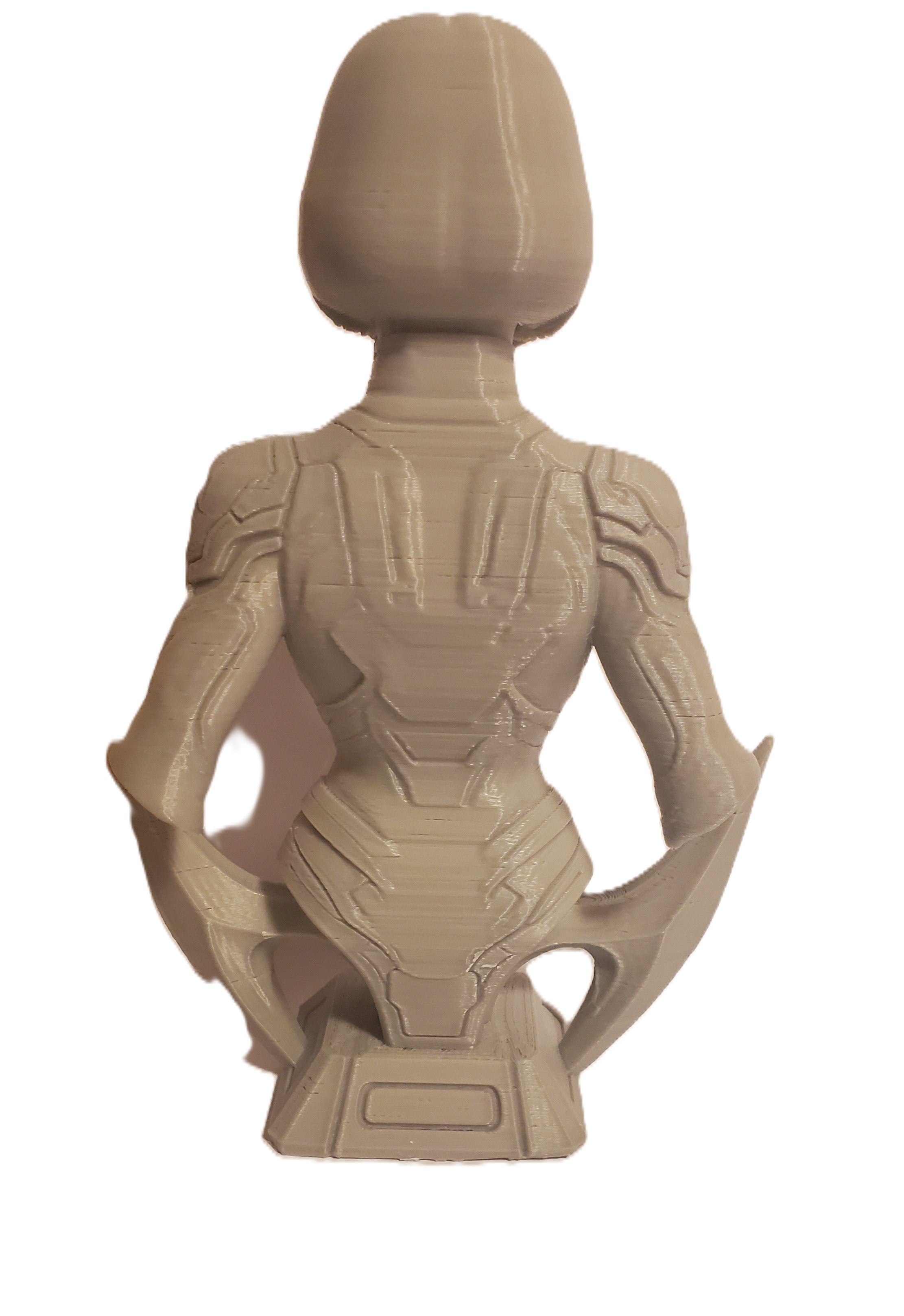 Cortana Halo 3D Printed Fan Art Bust Statue 7" PLA Unpainted Display Collectible