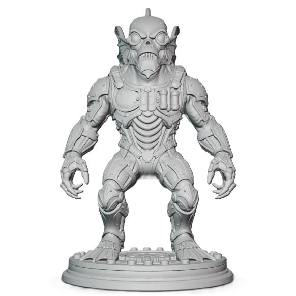 Steampunk Creature from the Black Lagoon – Fan Art Inspired 3D Printed Statue