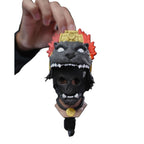 Jaguar Warrior Key Holder 3D Printed Wall Mount Tribal Mask Organizer Decor Art