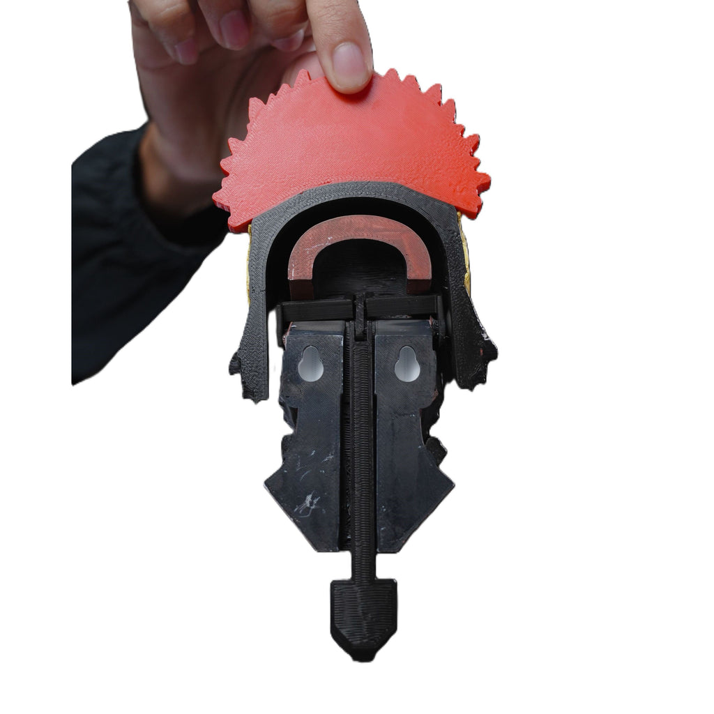 Jaguar Warrior Key Holder 3D Printed Wall Mount Tribal Mask Organizer Decor Art