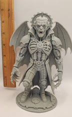 Sculpture imprimée en 3D d'un fan art steampunk de Dracula – Vampire gothique mécanique