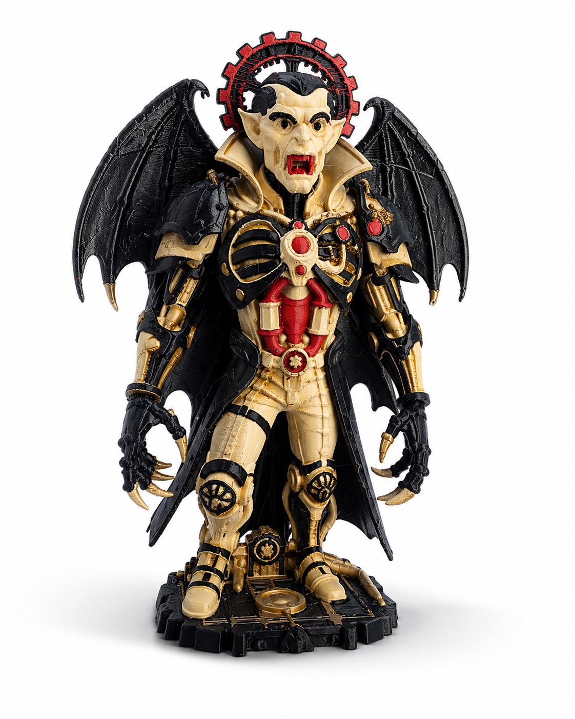 Steampunk Vampire Lord 3D Printed Gothic Clockwork Horror Figure PUK