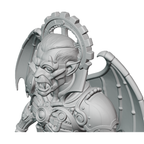 Sculpture imprimée en 3D d'un fan art steampunk de Dracula – Vampire gothique mécanique