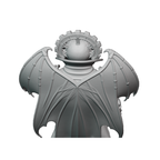 Sculpture imprimée en 3D d'un fan art steampunk de Dracula – Vampire gothique mécanique