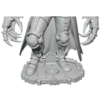 Sculpture imprimée en 3D d'un fan art steampunk de Dracula – Vampire gothique mécanique